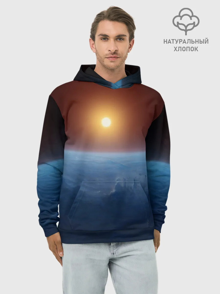 Худи мужской база хлопок / Звезда по имени солнце