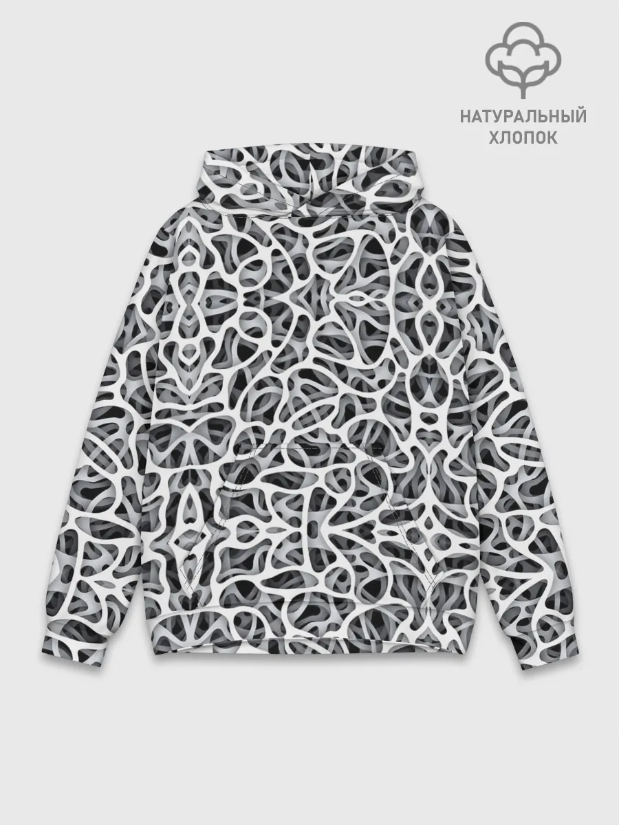 Худи мужской база хлопок / Абстракция