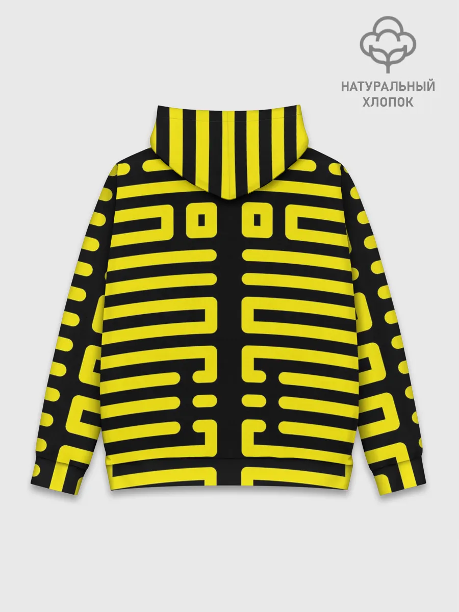 Худи мужской база хлопок / полосы, линии, узор,