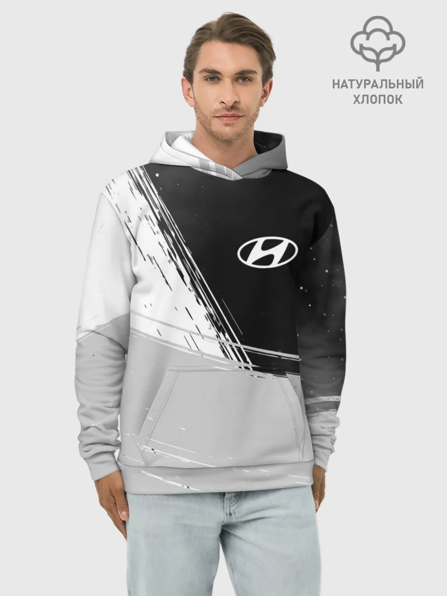 Худи мужской база хлопок / HYUNDAI / Хендай