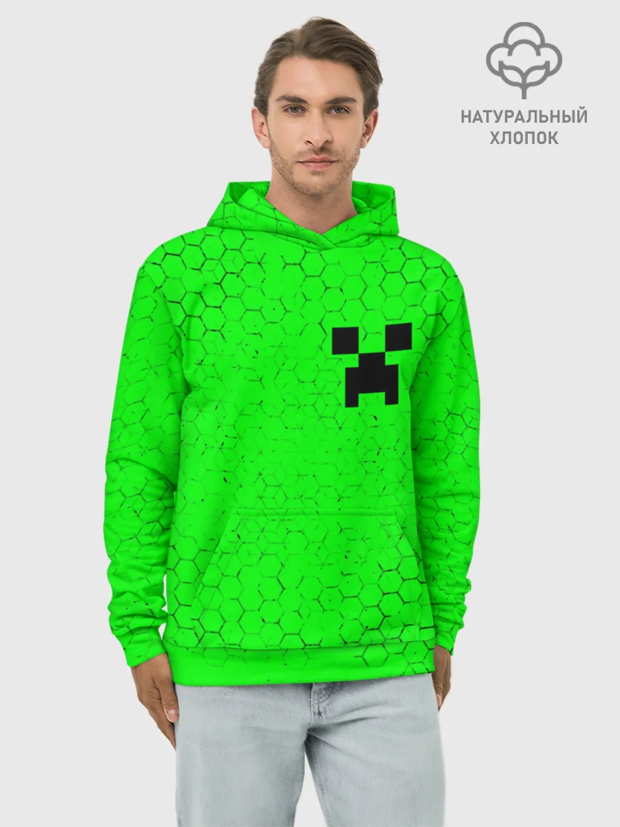 Худи мужской база хлопок / MINECRAFT / МАЙНКРАФТ