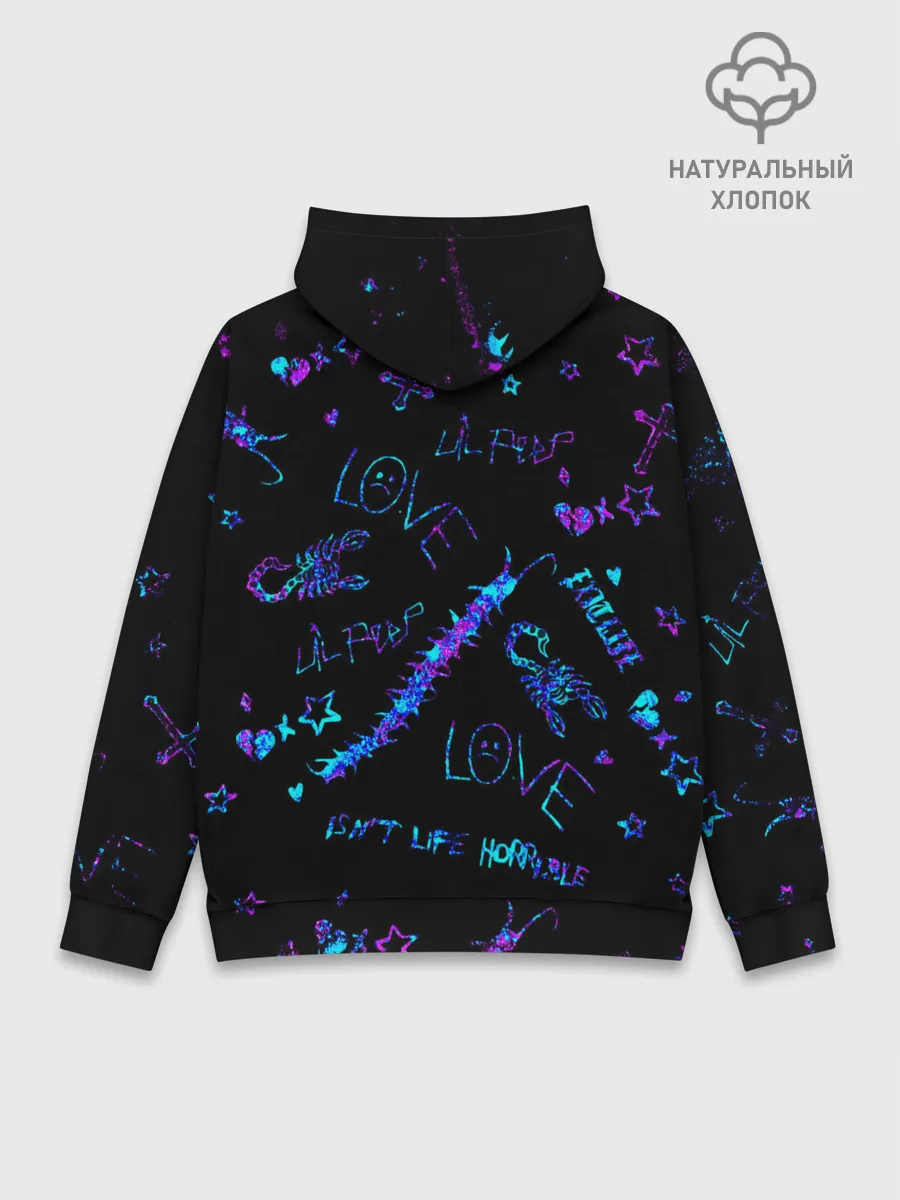 Худи мужской база хлопок / LIL PEEP / ЛИЛ ПИП