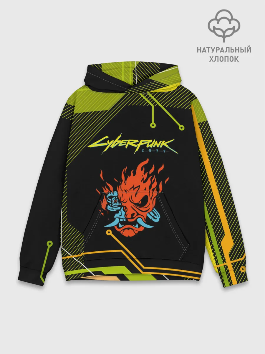 Худи мужской база хлопок / CYBERPUNK 2077.