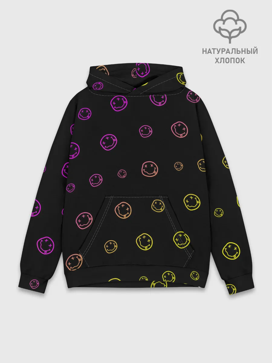 Худи мужской база хлопок / NIRVANA / НИРВАНА