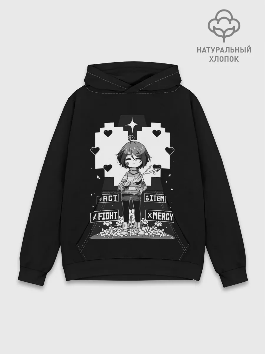 Худи мужской база хлопок / UNDERTALE