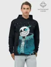Худи мужской база хлопок / UNDERTALE SANS
