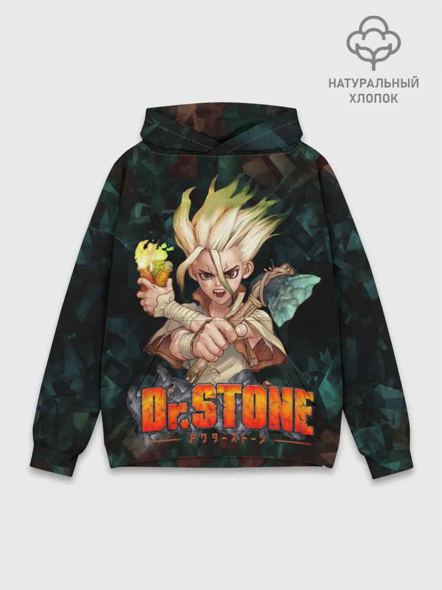 Худи мужской база хлопок / Doctor Stone | Доктор Стоун