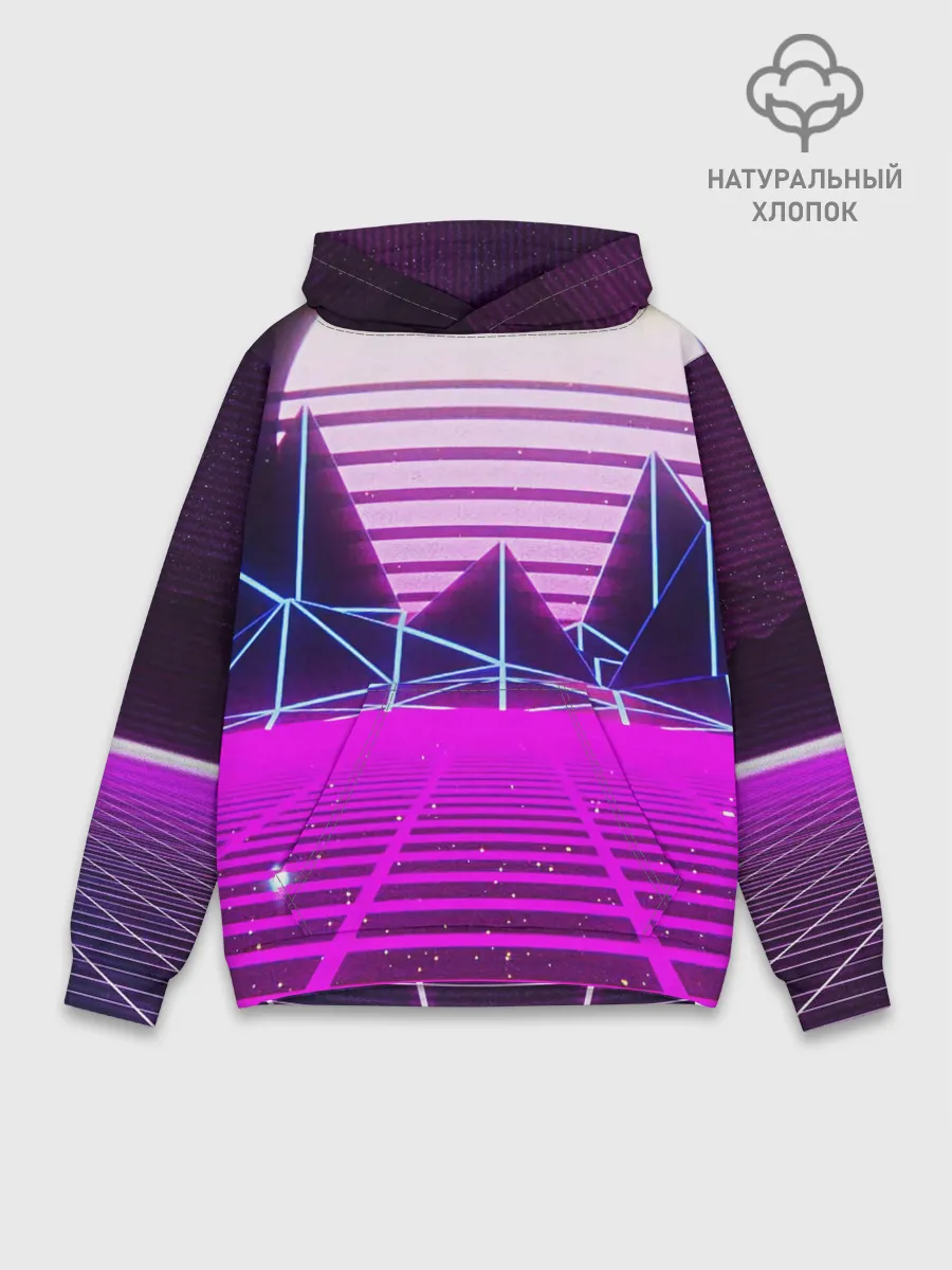 Худи мужской база хлопок / Synthwave