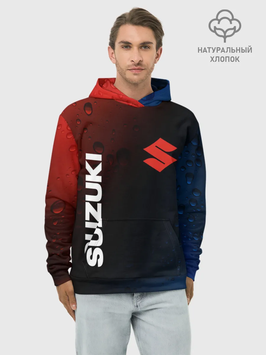 Худи мужской база хлопок / SUZUKI / Сузуки