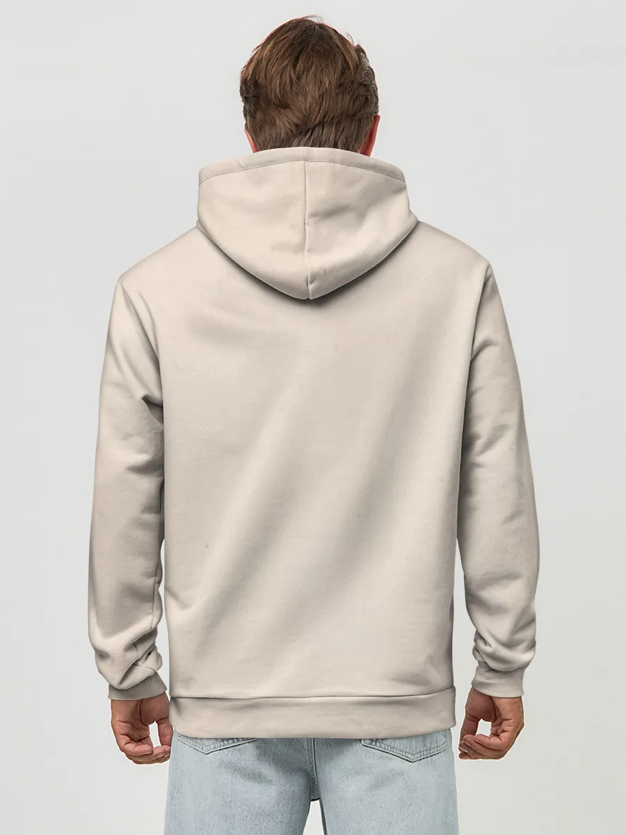 Худи мужской база хлопок / Новогодний кот