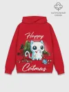 Худи мужской база хлопок / Happy Catmas
