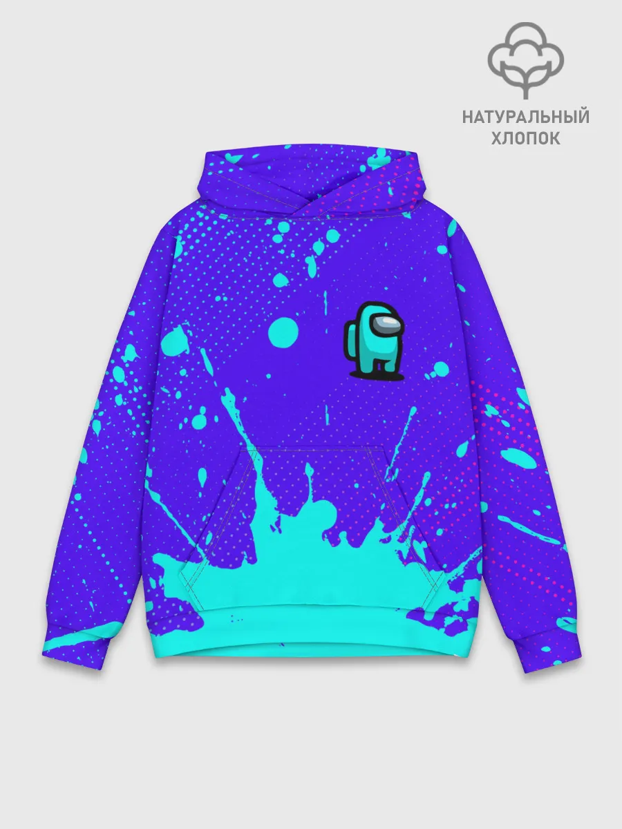 Худи мужской база хлопок / AMONG US / АМОНГ АС