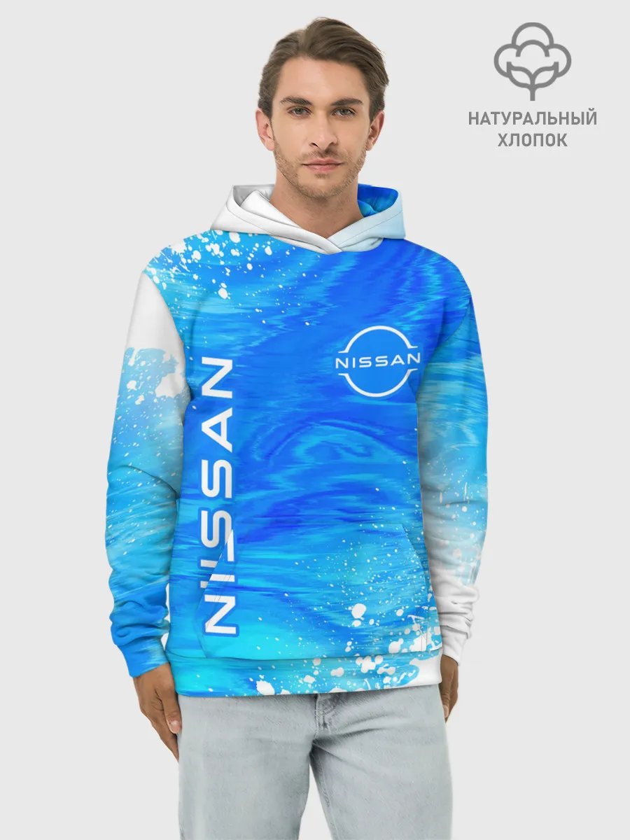 Худи мужской база хлопок / NISSAN / Ниссан