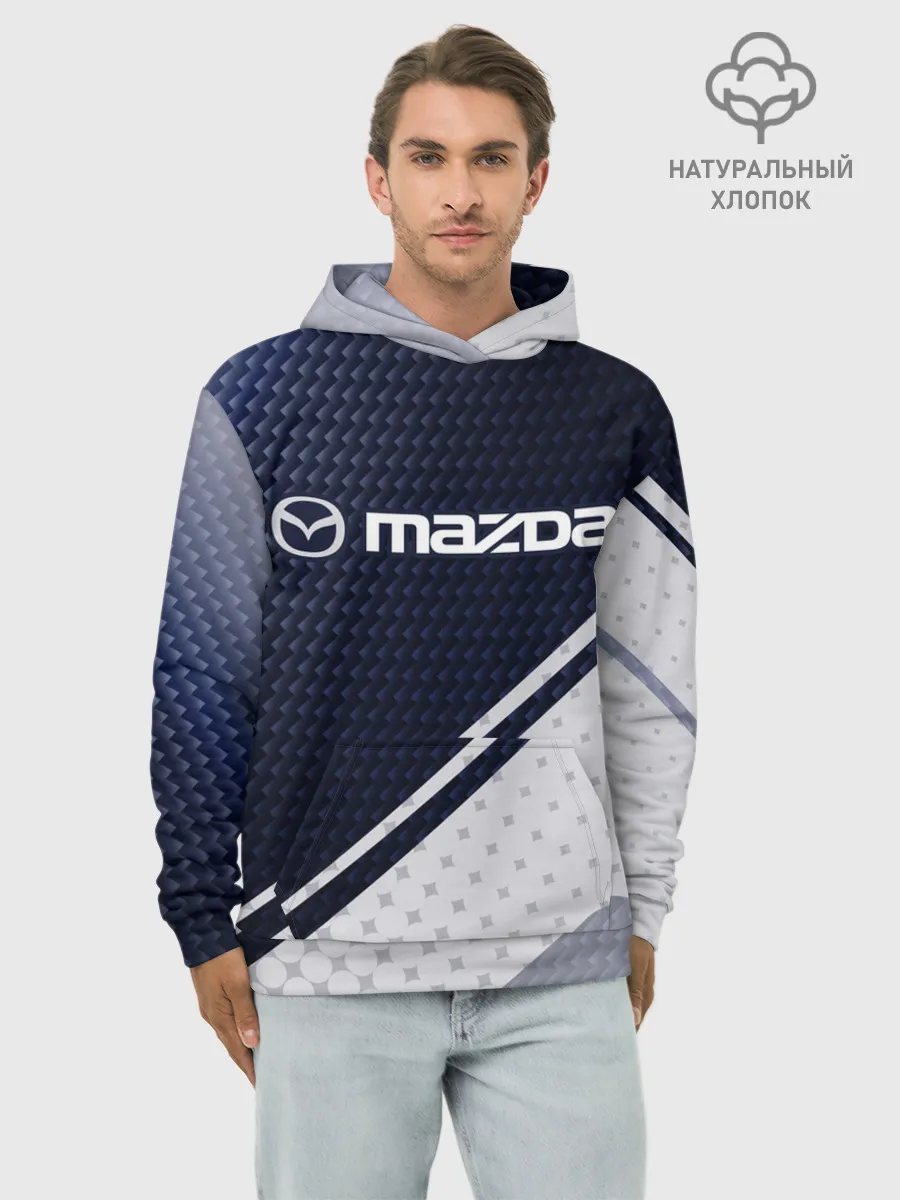 Худи мужской база хлопок / MAZDA / Мазда