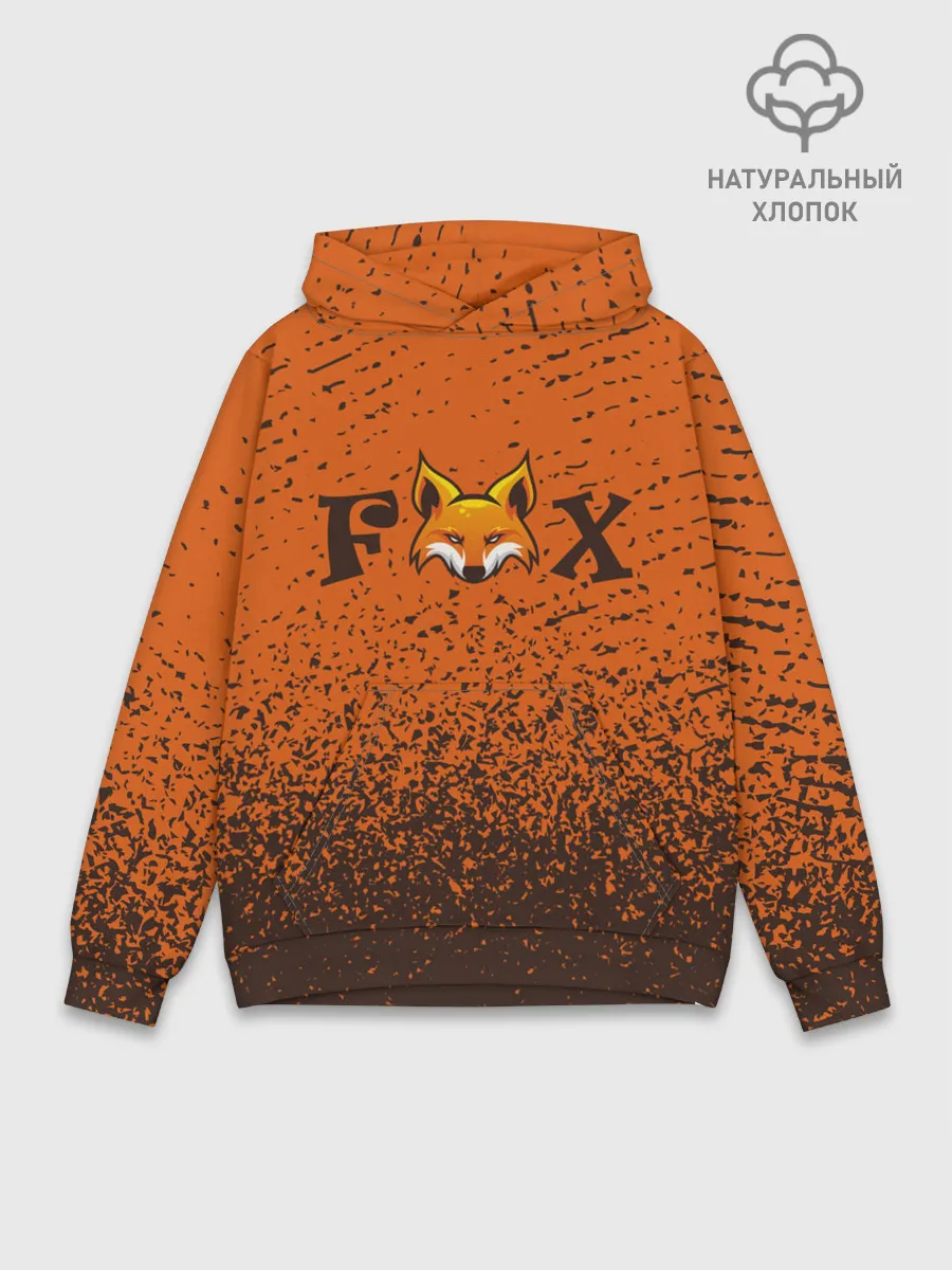 Худи мужской база хлопок / FOX