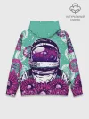 Худи мужской база хлопок / Цветочный Астронавт