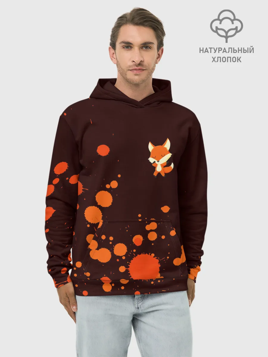 Худи мужской база хлопок / ЛИСИЧКА / FOXY