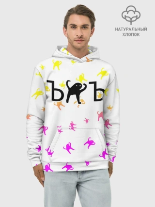 Худи мужской база хлопок / ЪУЪ СЪУКА