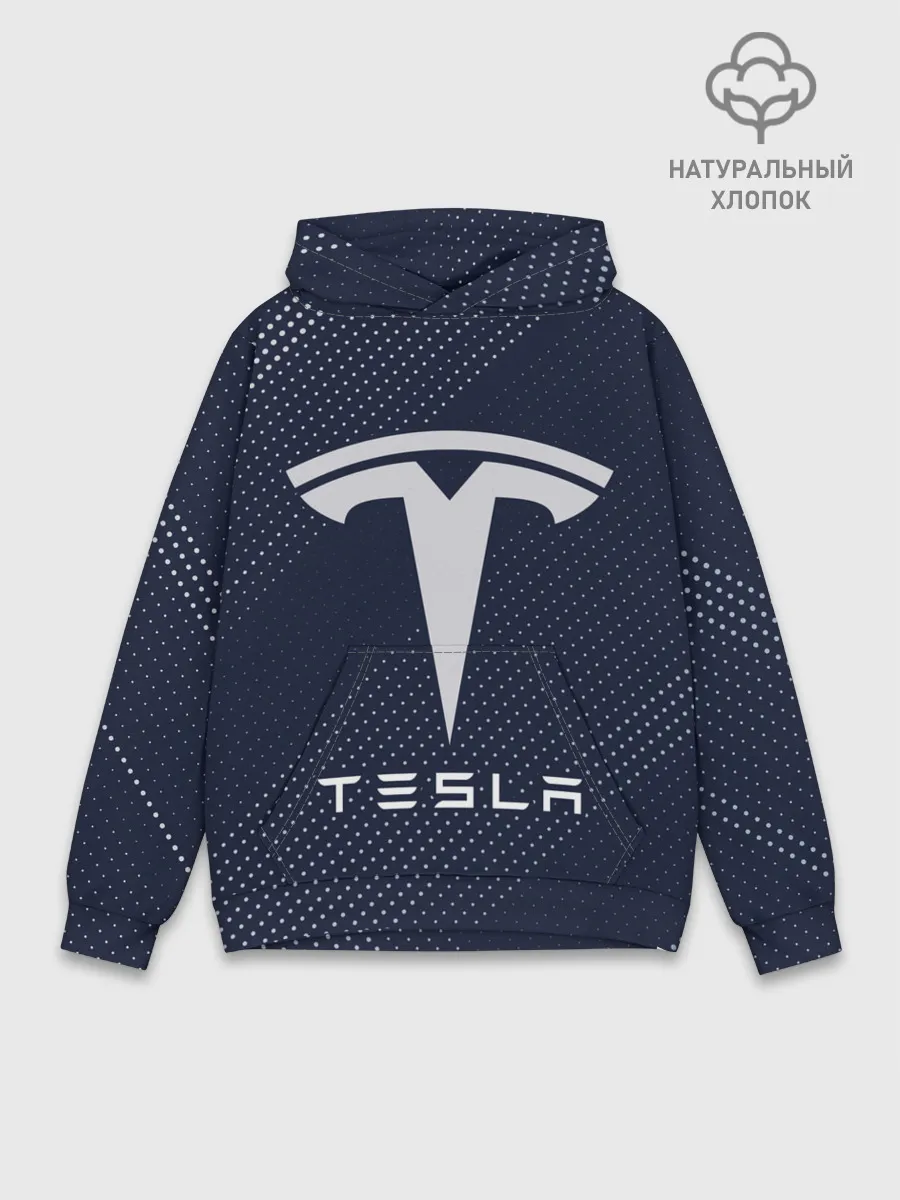 Худи мужской база хлопок / TESLA / Тесла