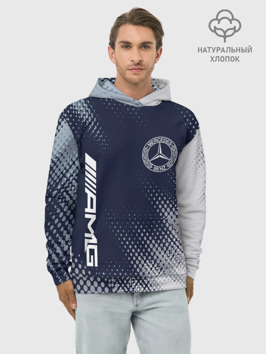 Худи мужской база хлопок / MERCEDES / Мерседес