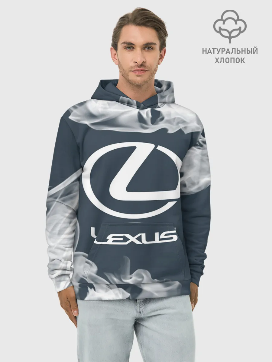 Худи мужской база хлопок / LEXUS / ЛЕКСУС