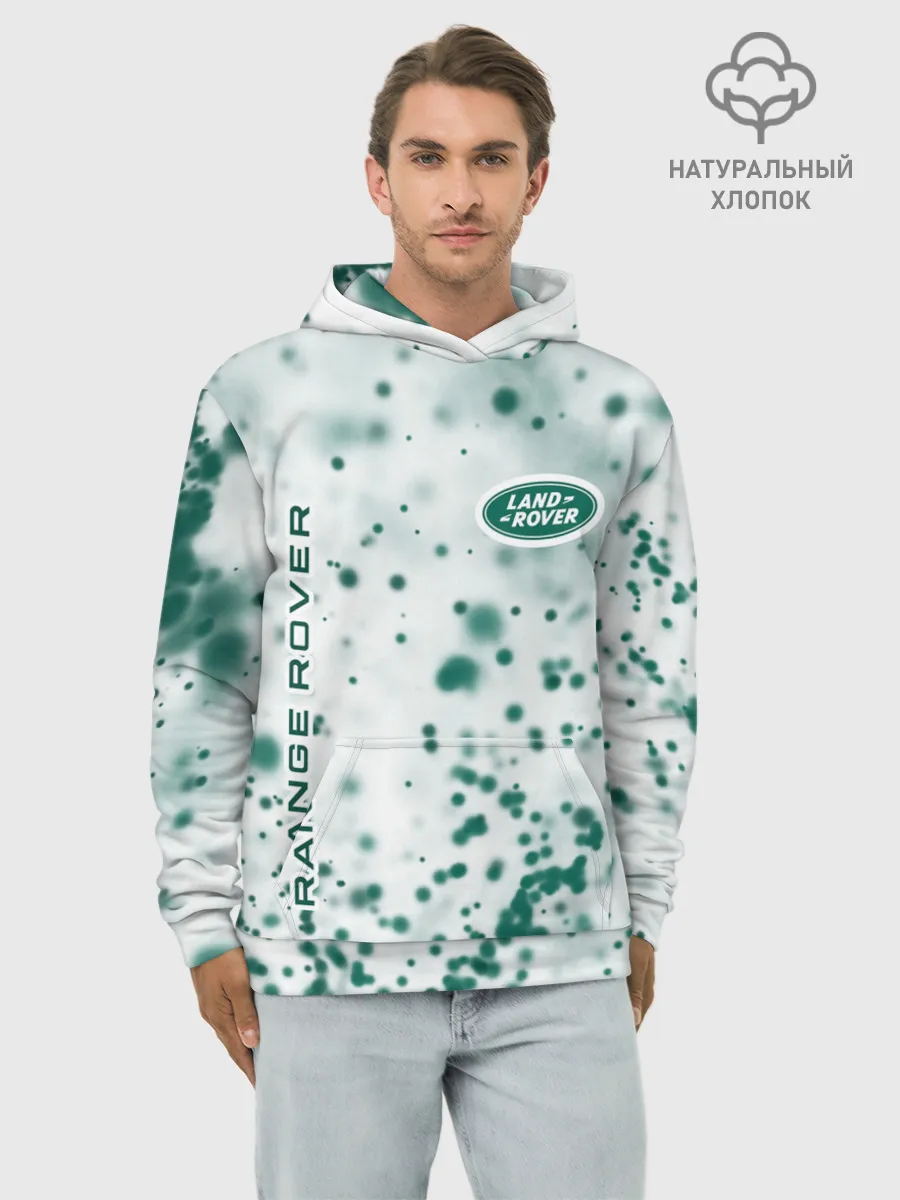 Худи мужской база хлопок / LAND ROVER / Ленд Ровер