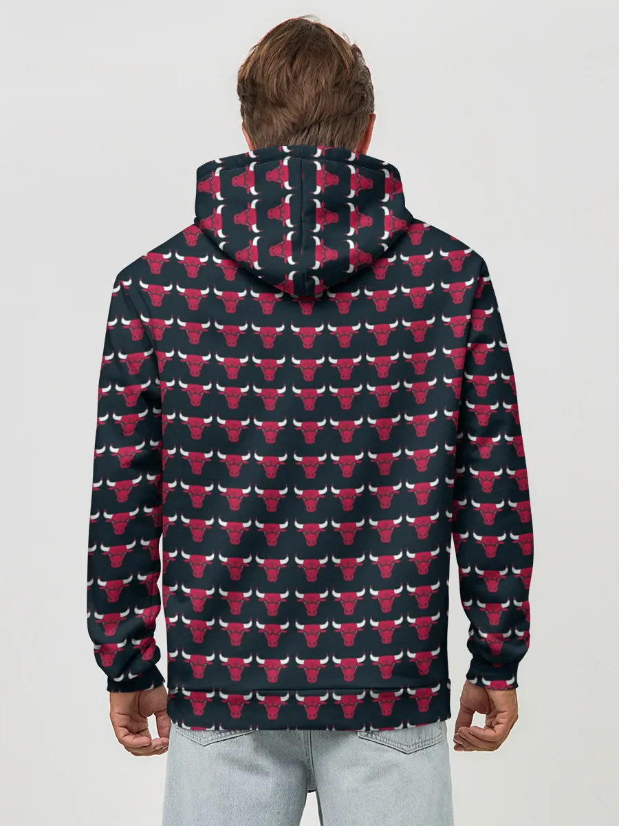 Худи мужской база хлопок / Bulls