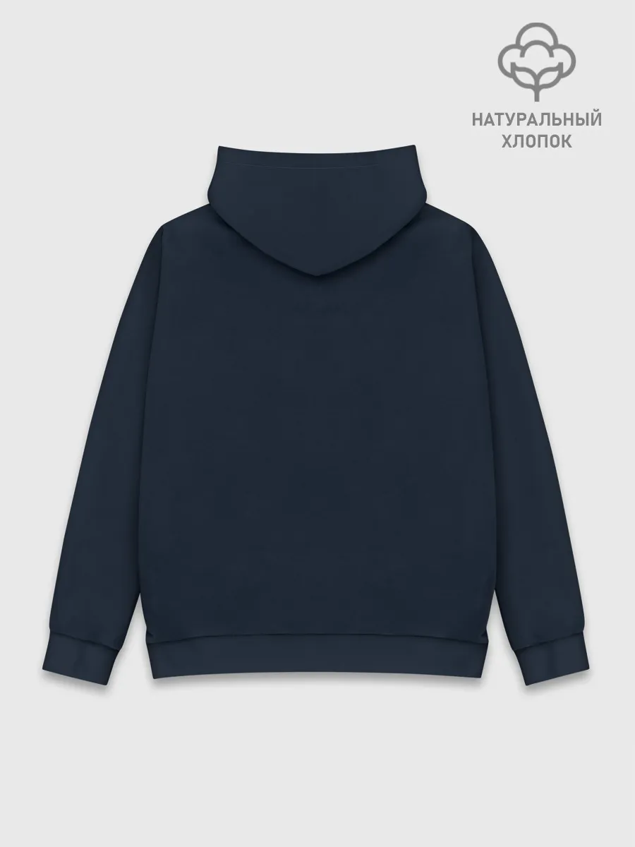 Худи мужской база хлопок / Космонавт с гитарой