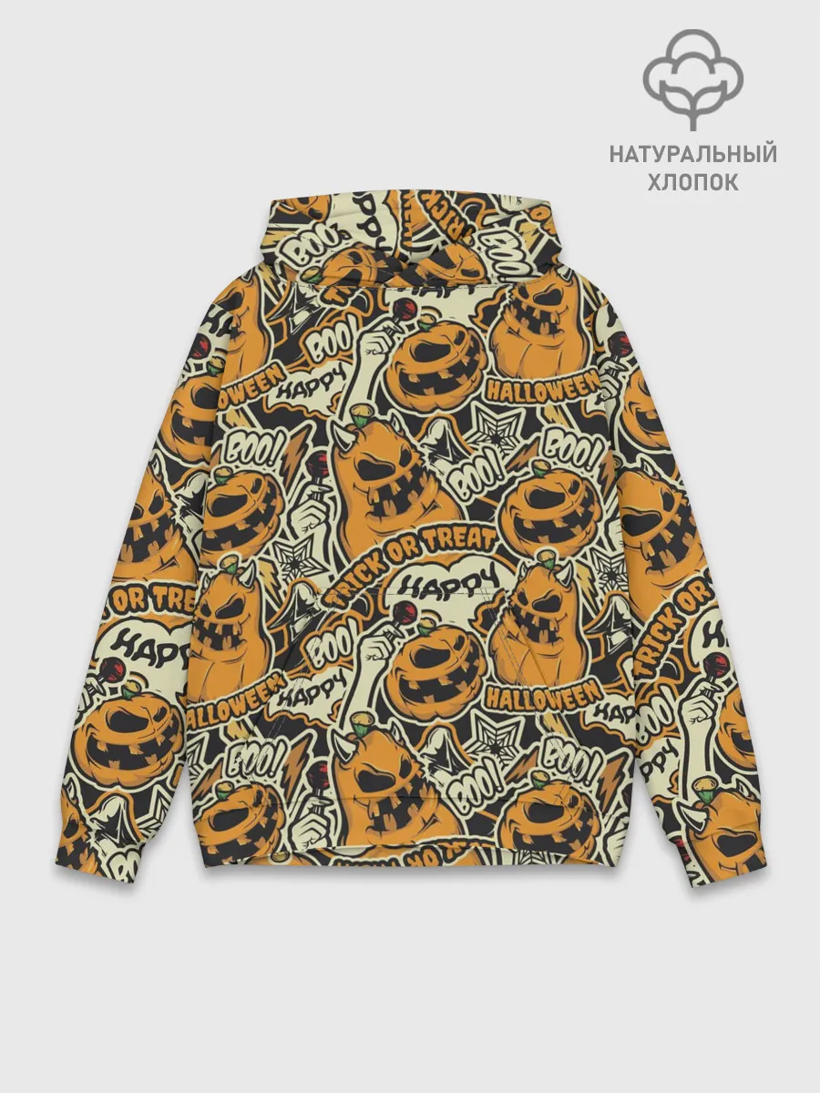Худи мужской база хлопок / Хэллоуин