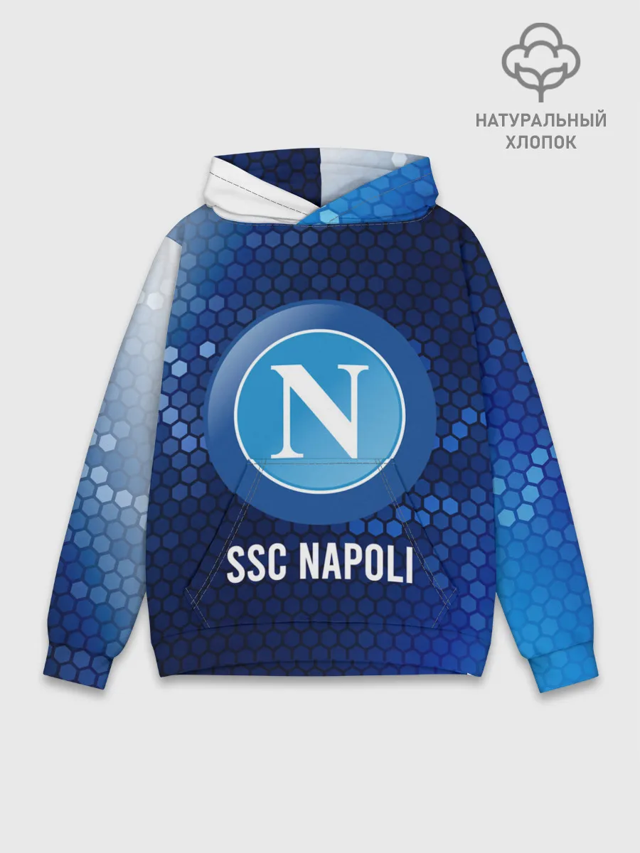 Худи мужской база хлопок / SSC NAPOLI / Наполи