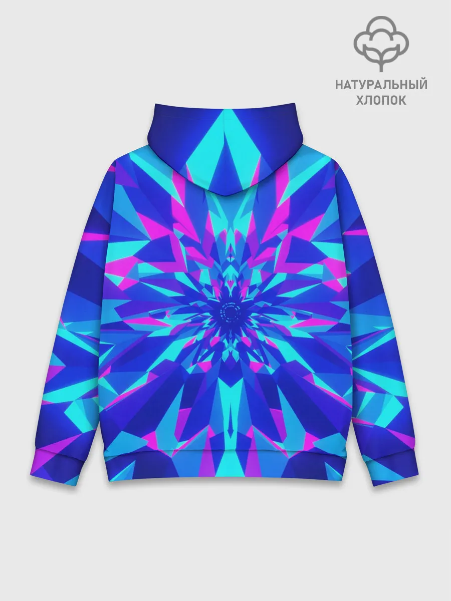 Худи мужской база хлопок / Оптическая иллюзия