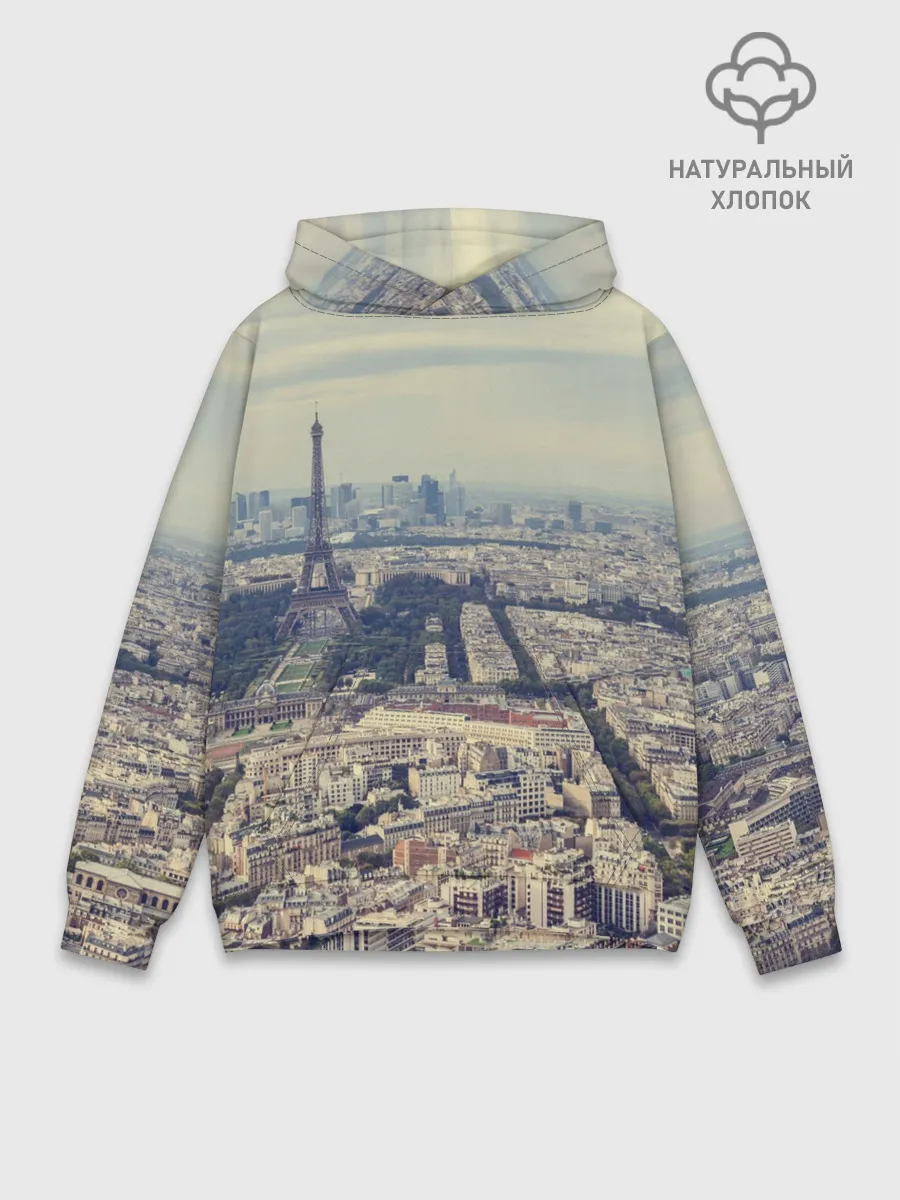 Худи мужской база хлопок / Париж