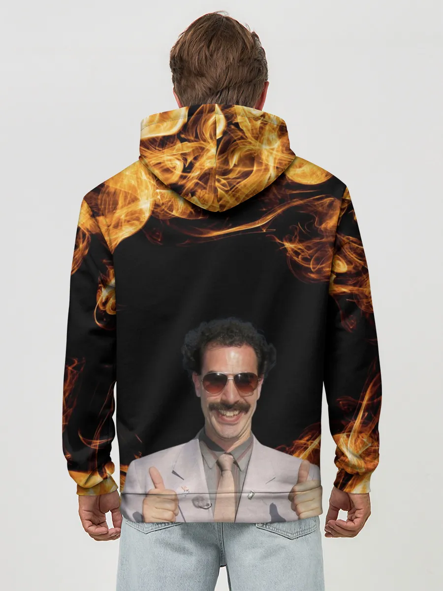 Худи мужской база хлопок / Борат одобряет