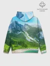 Худи мужской база хлопок / Альпийские горы