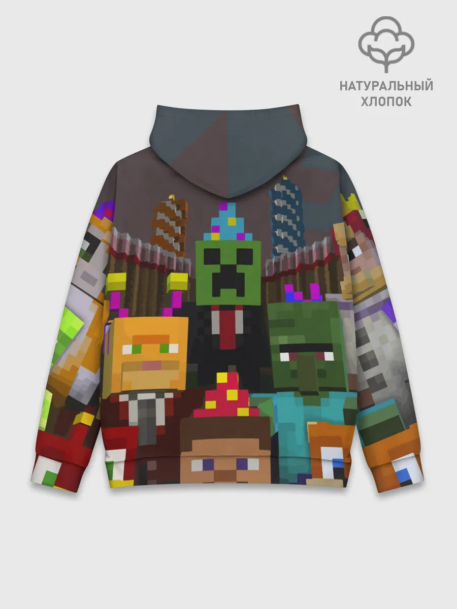 Худи мужской база хлопок / MINECRAFT