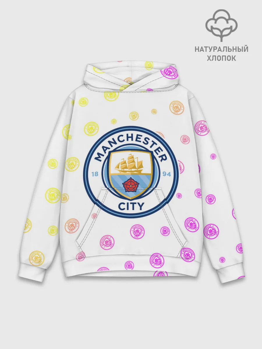 Худи мужской база хлопок / MANCHESTER CITY Манчестер Сити