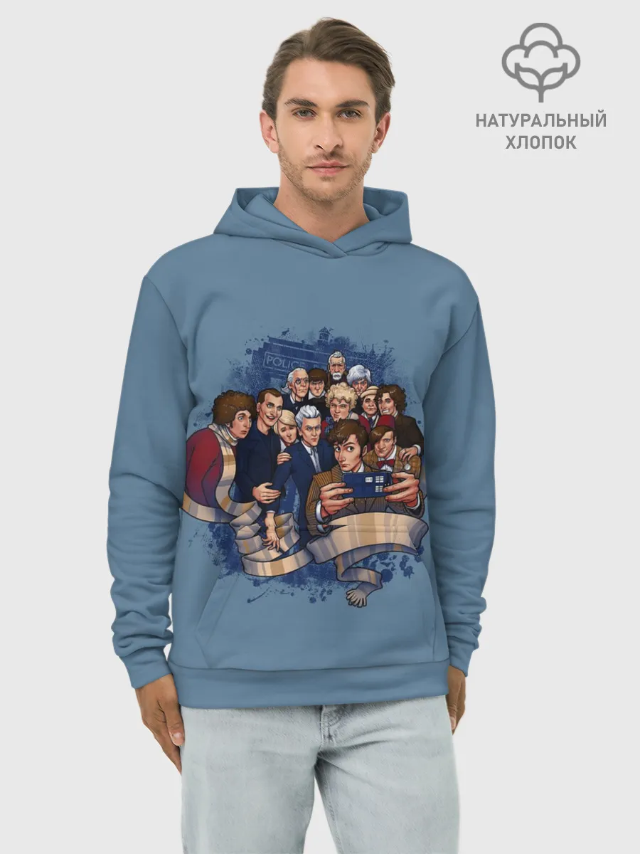 Худи мужской база хлопок / 13 докторов кто