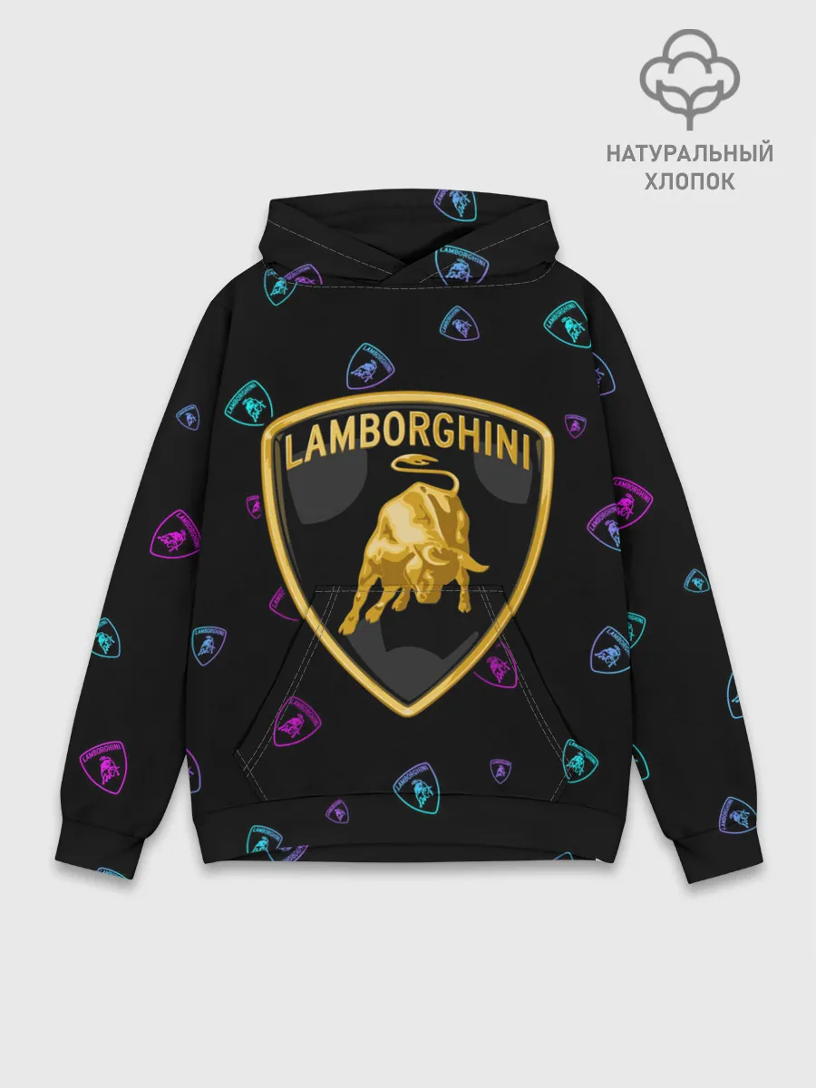 Худи мужской база хлопок / LAMBORGHINI / Ламборгини
