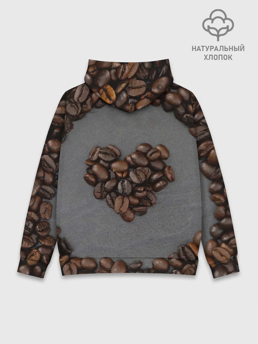 Худи мужской база хлопок / Люблю кофе