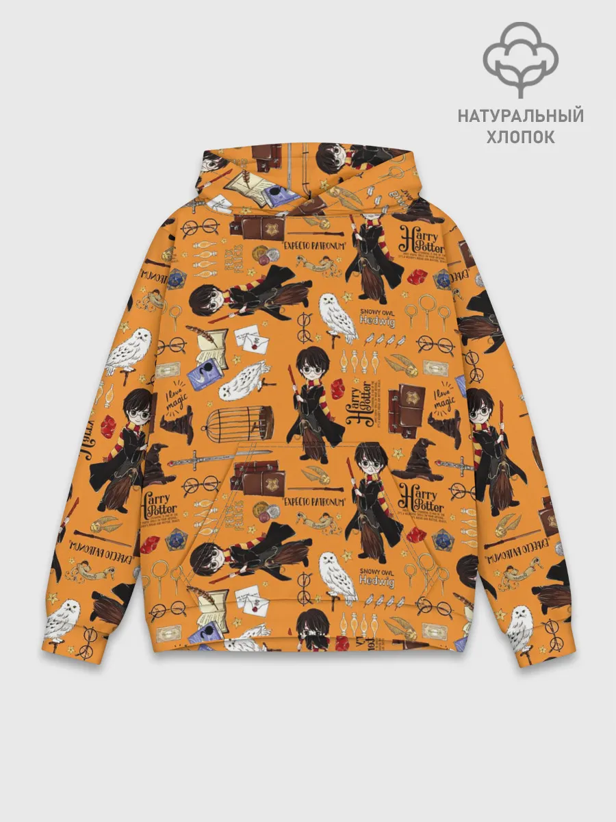 Худи мужской база хлопок / Гарри Поттер