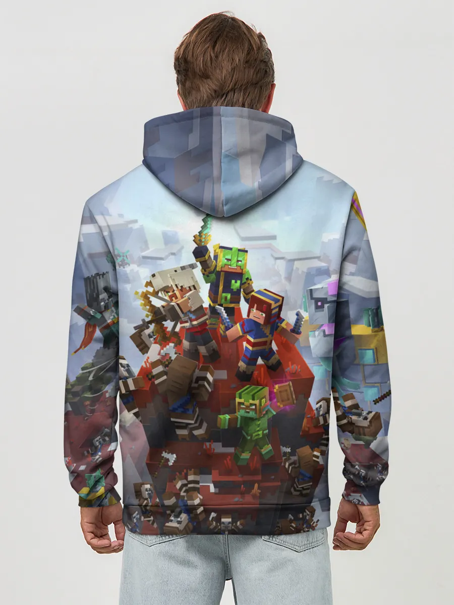 Худи мужской база хлопок / Minecraft Dungeons