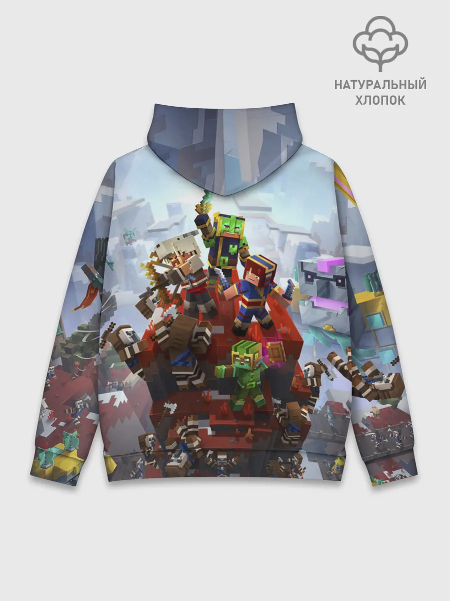 Худи мужской база хлопок / Minecraft Dungeons