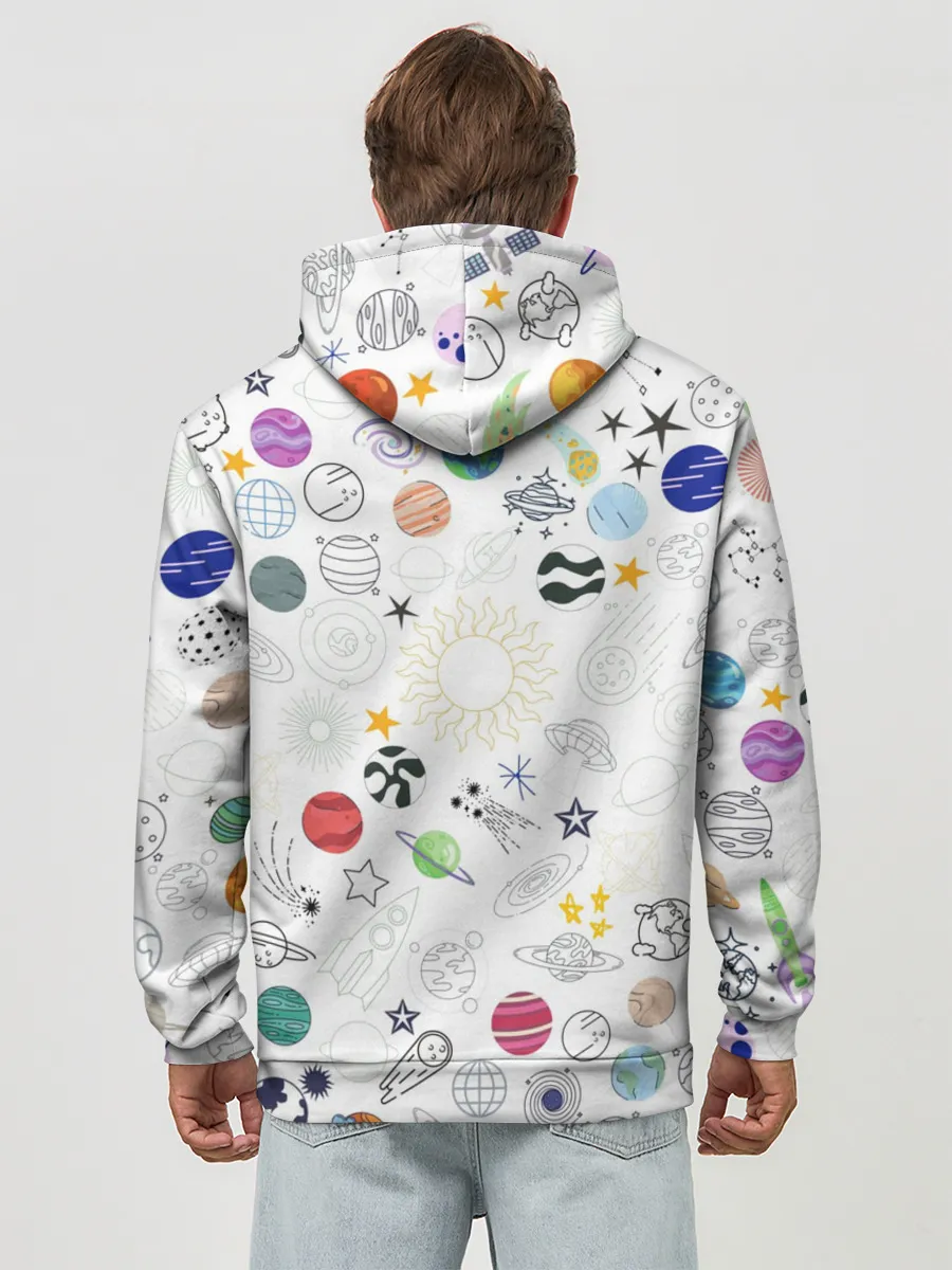 Худи мужской база хлопок / космос