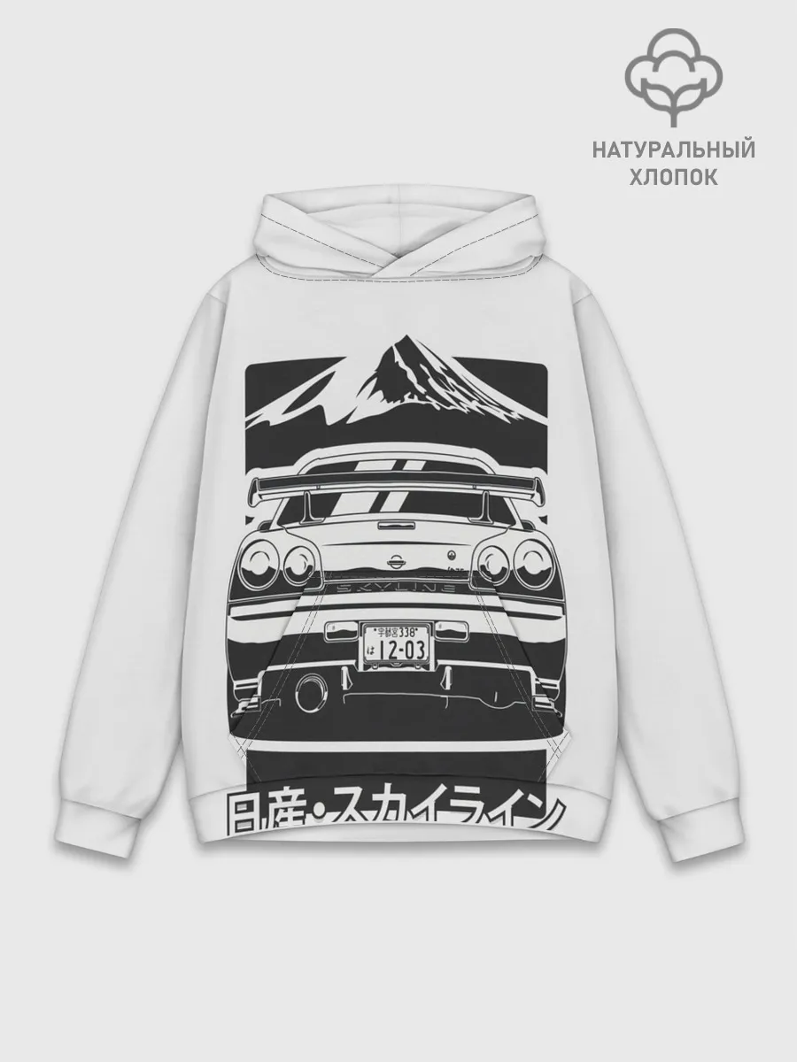 Худи мужской база хлопок / Skyline R 34