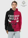 Худи мужской база хлопок / Чикаго Буллз