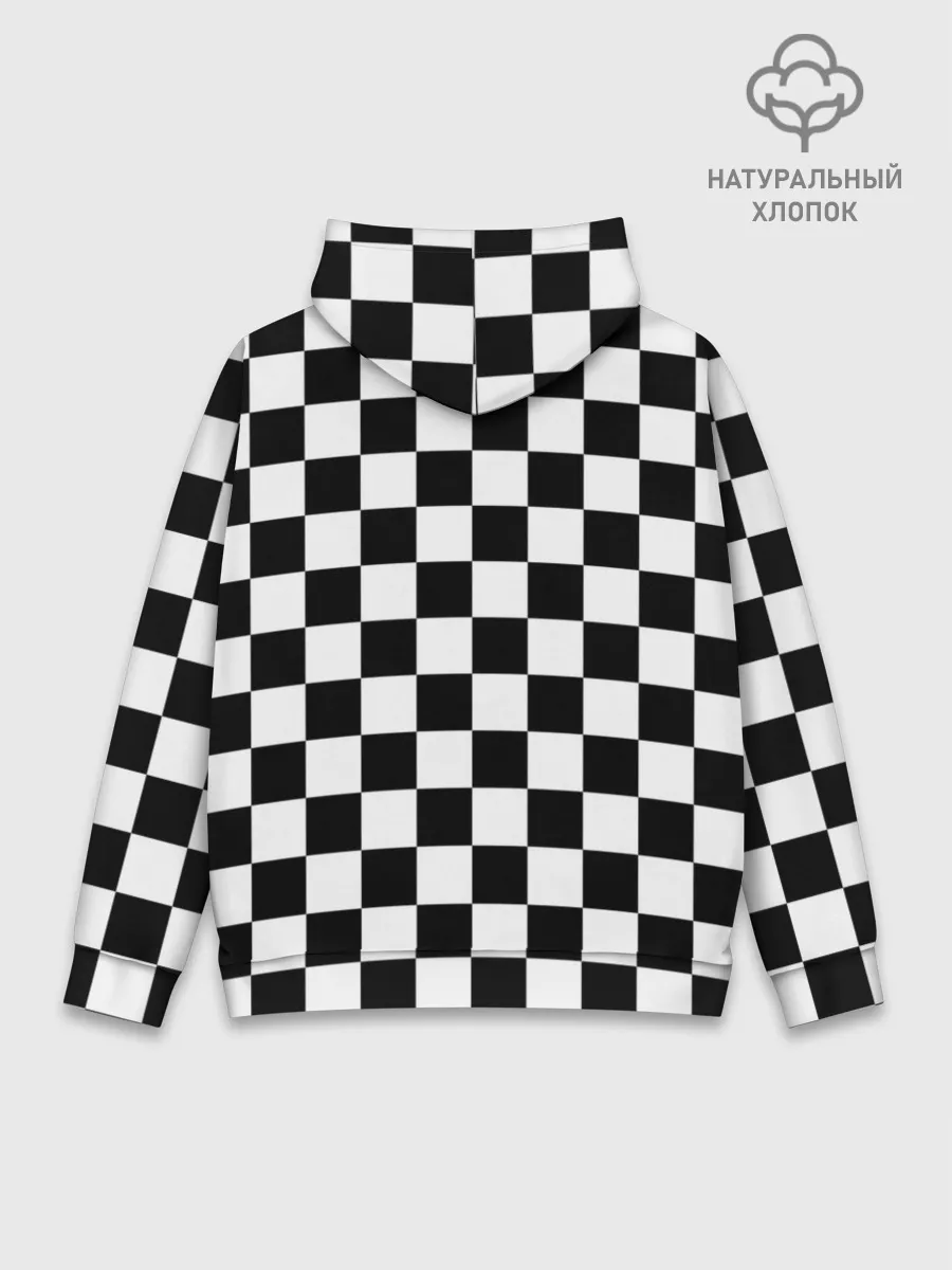 Худи мужской база хлопок / Шахматка