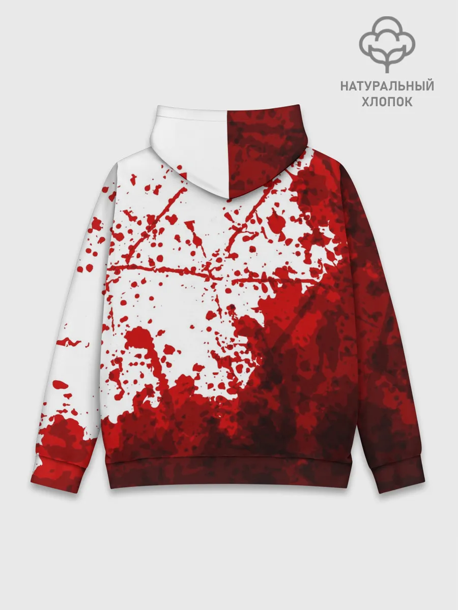 Худи мужской база хлопок / HALLOWEEN BLOOD