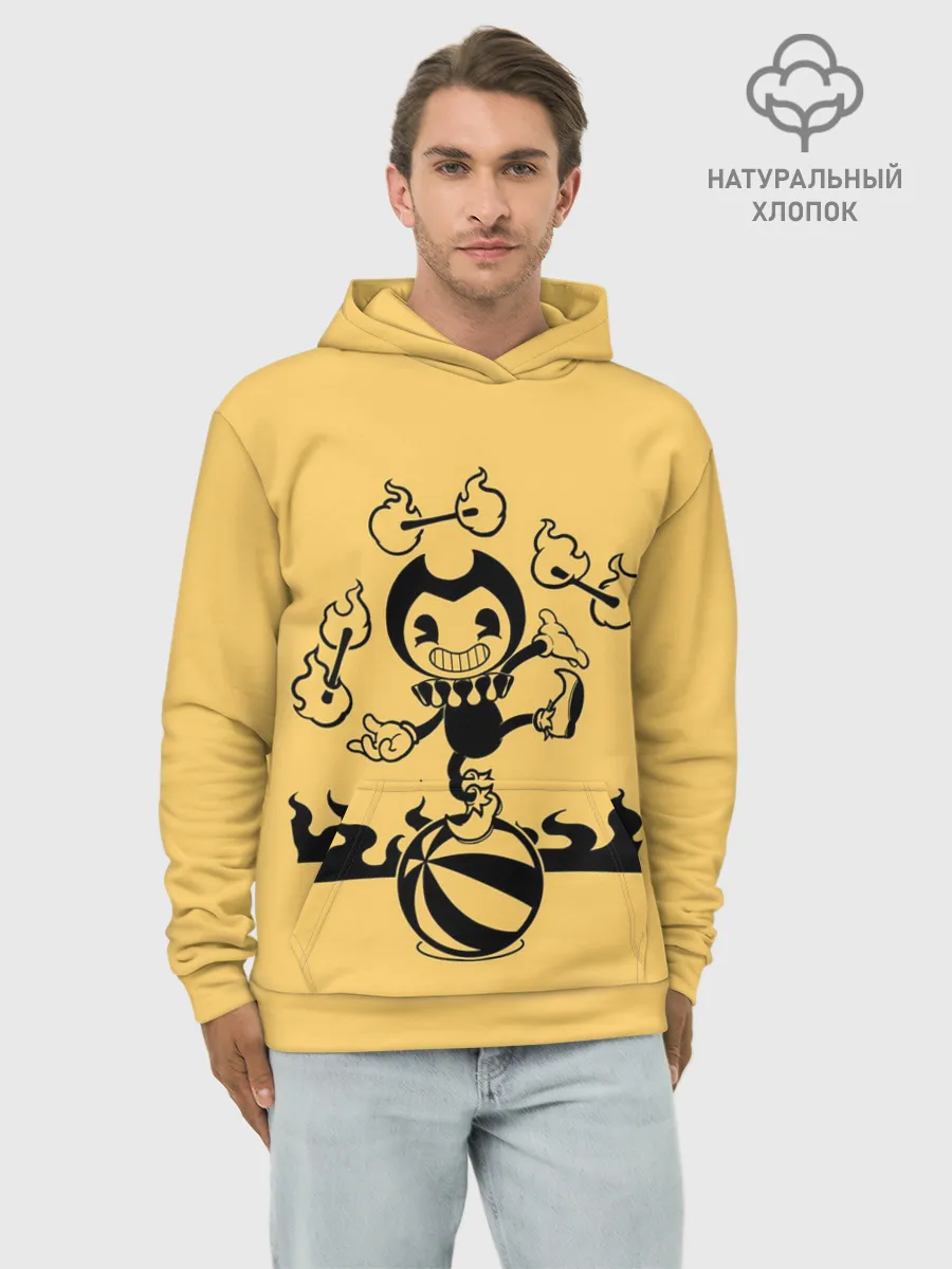 Худи мужской база хлопок / Bendy And The Ink Machine