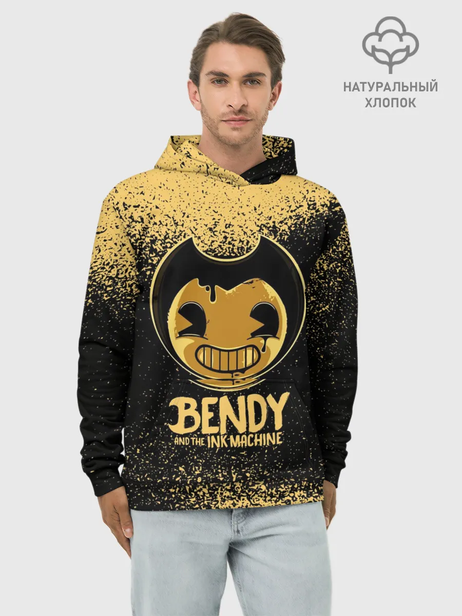 Худи мужской база хлопок / Bendy And The Ink Machine