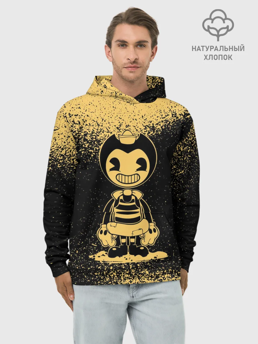 Худи мужской база хлопок / Bendy And The Ink Machine
